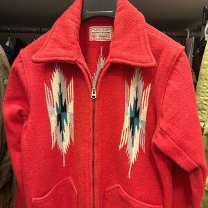Rare find 50-60s Chimayo jacket wool blanket crop jacket